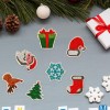 Round Puzzle Stickers Christmas