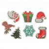 Round Puzzle Stickers Christmas