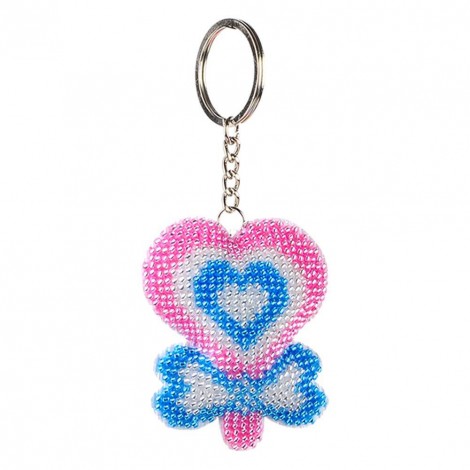 Lollipop - Bead Embroidery - Keychain