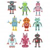 DIY Stickers - 9Pcs Multi-Action Robot