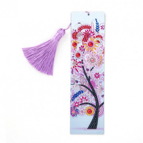 Tree Leather Tassel Bookmark