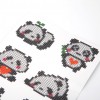 Cute Panda Kids Round Stickers