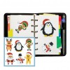DIY Stickers - 6Pcs Santa Claus And Animals