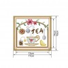 Morning tea time - 14CT Stamped Cross Stitch - 17x16cm