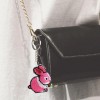 Pink Rabbit - Bead Embroidery - Keychain