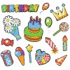 DIY Stickers - 14Pcs Birthday Cake