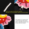 DIY Rose Flower Print Bead Cross Stitch Keychain Stamp Craft Needlework Kit