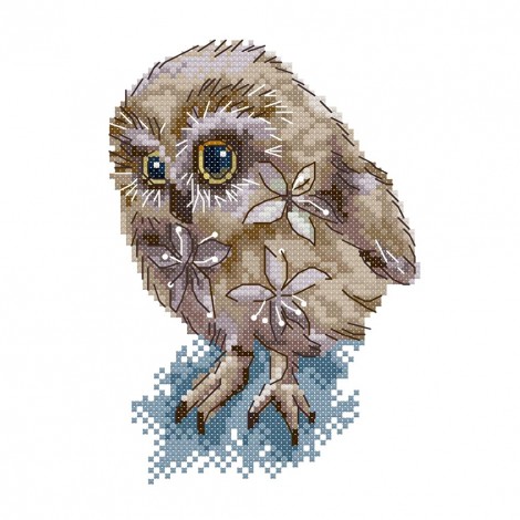 Beautiful Owl - 14CT Stamped Cross Stitch - 15*20cm