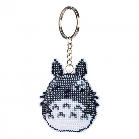 Totoro - Stamped Bead Embroidery
