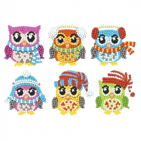 DIY Stickers - 6Pcs Owl