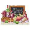 wine - 14CT Stamped Cross Stitch - 21*16cm