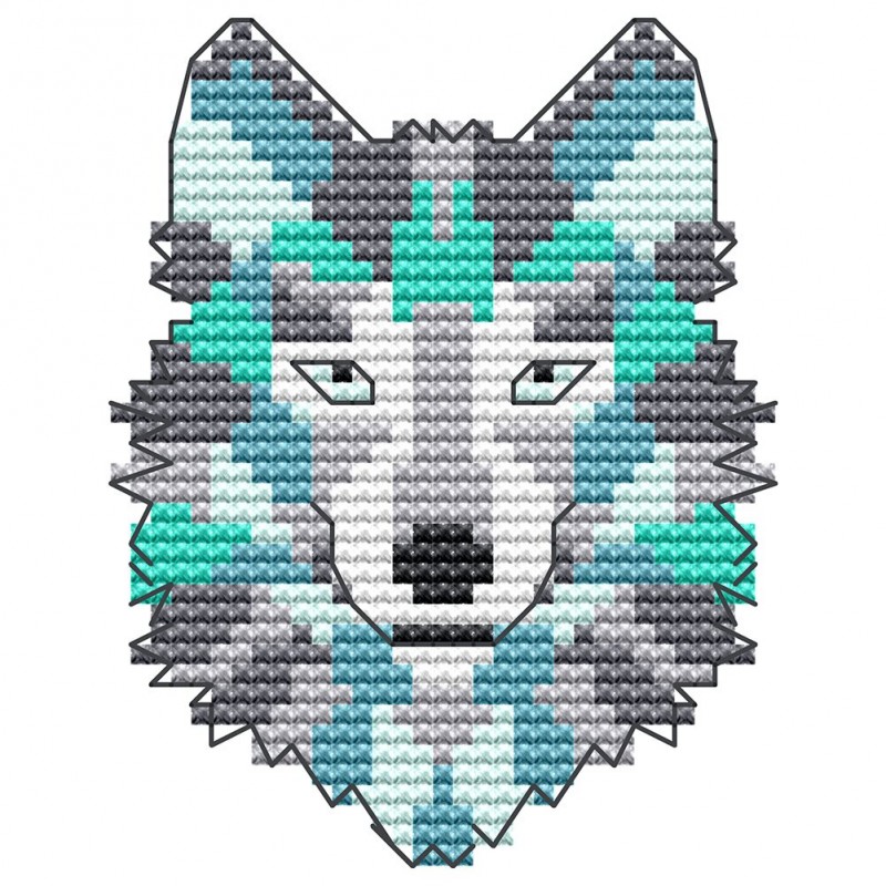 Abstract Animal-wolf...