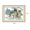 Wolf Pup - 14CT Stamped Cross Stitch - 26x18cm