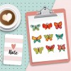 Round Butterfly Children Cartoon Stickers