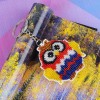 owl - Stamped Bead Embroidery