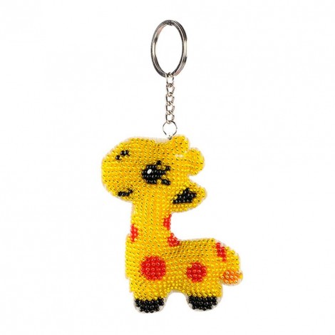 giraffe - Stamped Bead Embroidery