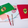 DIY Stickers - 4Pcs Four-Color Skull