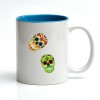 DIY Stickers - 4Pcs Four-Color Skull
