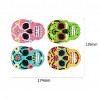DIY Stickers - 4Pcs Four-Color Skull