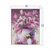 Pink Lily - 14CT Stamped Cross Stitch - 65*53cm