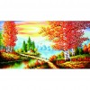 Golden jade - 14CT Stamped Cross Stitch - 131*73cm