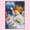 Cute little angel - 14CT Stamped Cross Stitch - 50*36cm