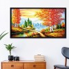Golden jade - 14CT Stamped Cross Stitch - 131*73cm