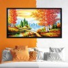 Golden jade - 14CT Stamped Cross Stitch - 131*73cm