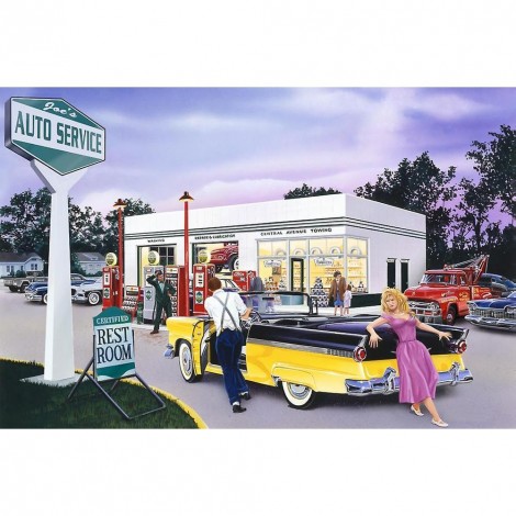 Service Area - Full Square Diamond - 40x30cm