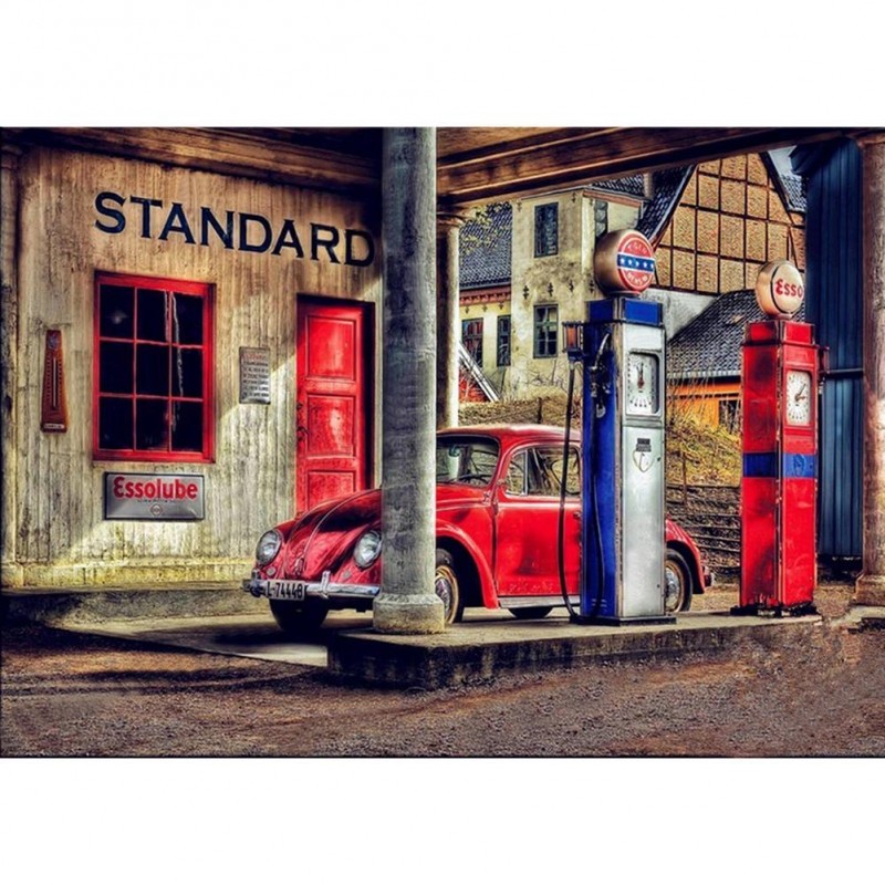 Retro Car - Full Squ...