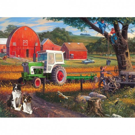 Rural Landscape - Full Round Diamond - 40x30cm