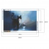 Black Cat - Full Round Diamond - 60x40cm