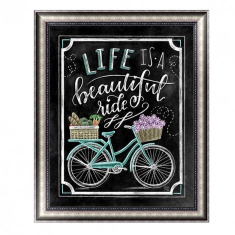 Blackboard - Partial Round Diamond - 25x30cm