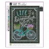 Blackboard - Partial Round Diamond - 25x30cm