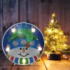 DIY Snowman  Special Shaped Diamond  LED Lamp