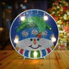 DIY Snowman  Special Shaped Diamond  LED Lamp
