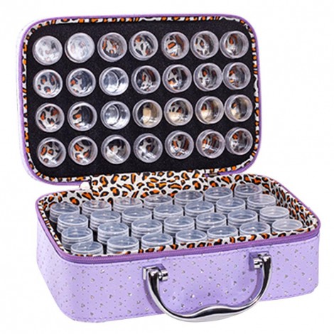 56 Bottles Diamond Painting Container Storage Bag Zip Carry Case Box Tools