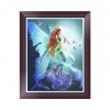 Butterfly Girl - Partial Round Diamond - 30x40cm