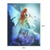 Butterfly Girl - Partial Round Diamond - 30x40cm