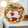 DIY LED Diamond Painting Full Drill Coon Animal Home  Night Lamp