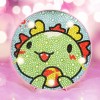 DIY LED Diamond Painting Full Drill Coon Animal Home  Night Lamp