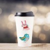 Xmas Elk Owl Animal  DIY Round Drill Diamond Sticker