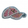 6pcs Cartoon Gloves Hat Shoes DIY Special Shaped Diamond Keychain