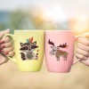 Xmas Elk Owl Animal  DIY Round Drill Diamond Sticker
