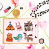 Xmas Elk Owl Animal  DIY Round Drill Diamond Sticker