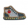 6pcs Cartoon Gloves Hat Shoes DIY Special Shaped Diamond Keychain