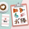 Xmas Elk Owl Animal  DIY Round Drill Diamond Sticker