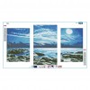 3pcs/set Sea View-Full Round Diamond Painting - 80x45cm