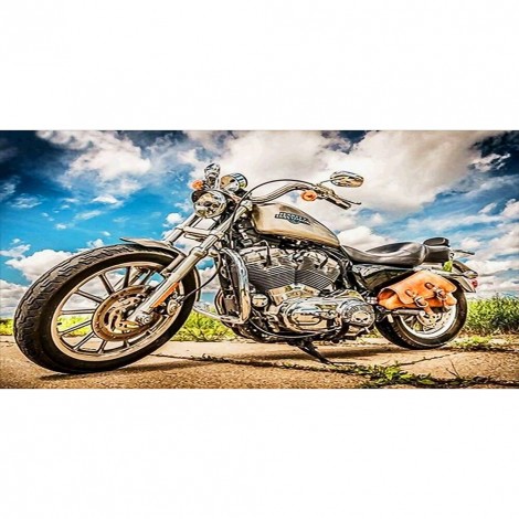 Motorcycle  - Full Round Diamond - 85x45cm