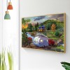 Mountain Trolley - Full Square Diamond - 50x40cm